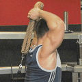 Triceps - tricepsové stahování spodní kladky